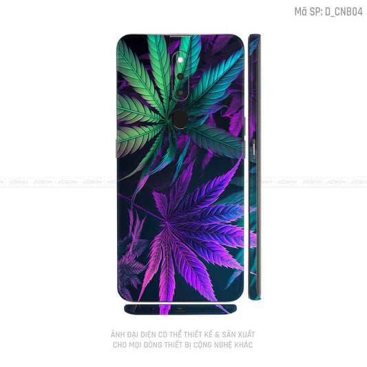 Miếng Dán Skin Điện Thoại OPPO F Series Hình Canabis | D_CNB04