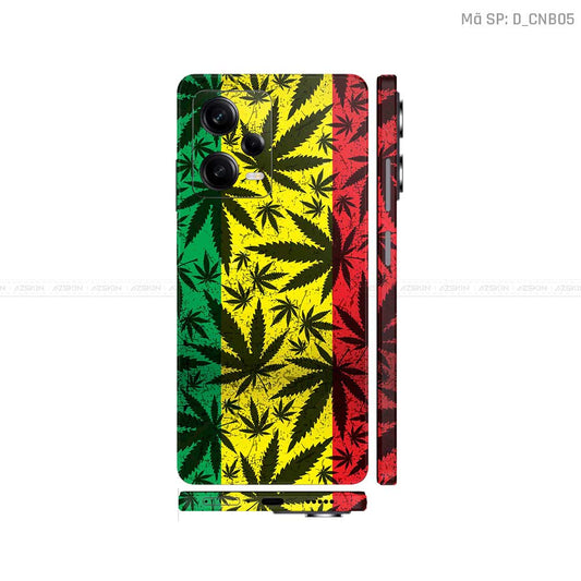 Dán Skin Xiaomi Redmi Note 12 Series Hình Canabis | D_CNB05