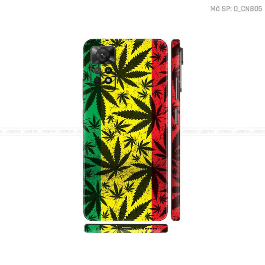 Dán Skin Xiaomi Redmi Note 11 Series Hình Canabis | D_CNB05