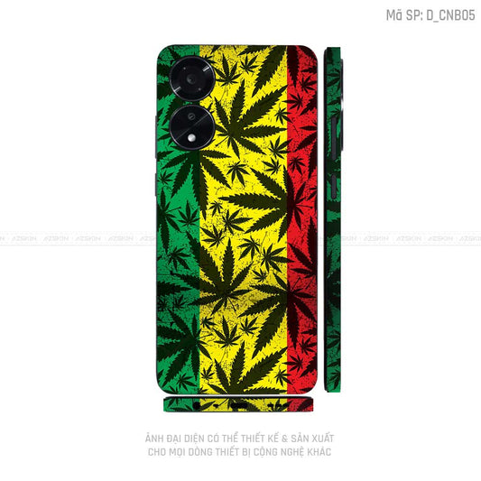 Miếng Dán Skin Điện Thoại OPPO A Series Hình Canabis | D_CNB05