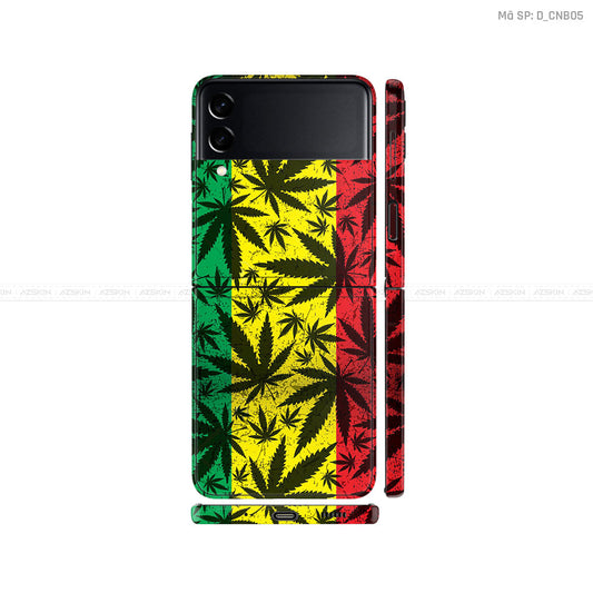 Dán Skin Galaxy Zflip4 Hình Canabis | D_CNB05
