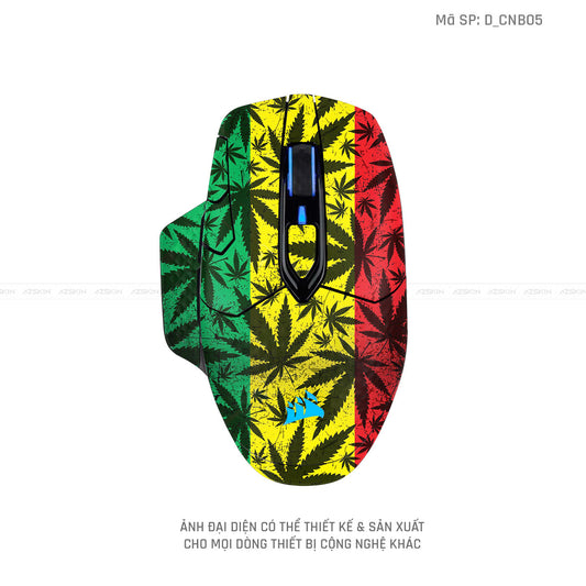 Skin Dán Chuột Corsair Hình Canabis | D_CNB05