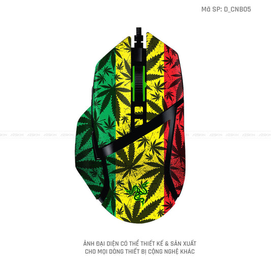 Skin Dán Chuột Razer Hình Canabis | D_CNB05