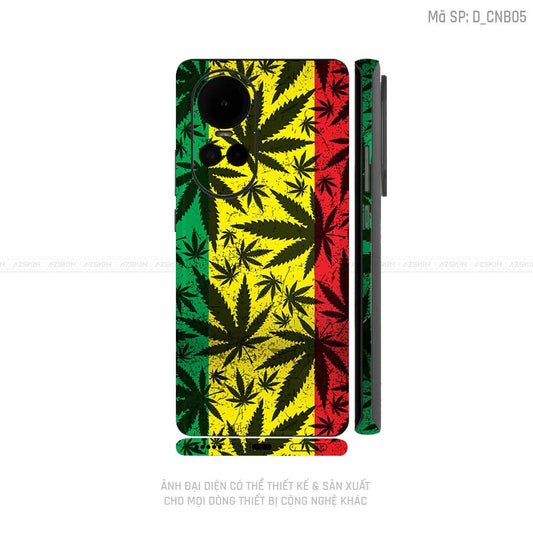 Dán Skin Điện Thoại OPPO Reno Series Hình Canabis | D_CNB05