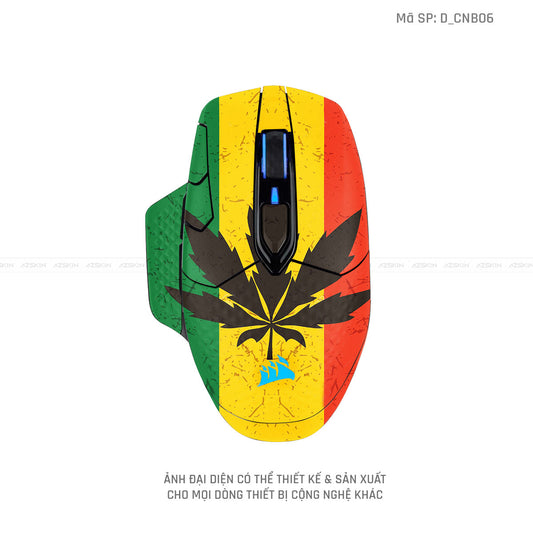 Skin Dán Chuột Corsair Hình Canabis | D_CNB06