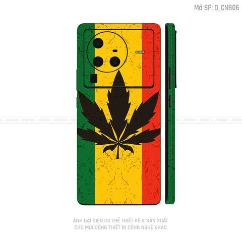 Dán Skin Vivo X Series Hình Canabis | D_CNB06