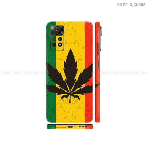 Dán Skin Xiaomi Redmi Note 11 Series Hình Canabis | D_CNB06