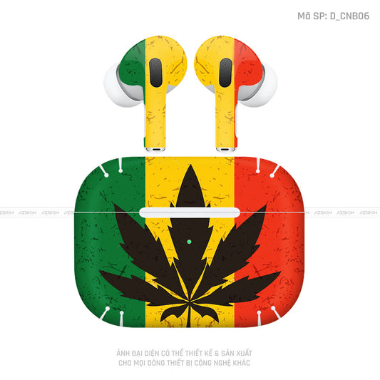 Dán Skin Tai Nghe Airpod 3 Hình Canabis | D_CNB06