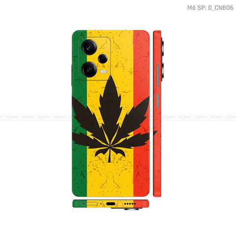 Dán Skin Xiaomi Redmi Note 12 Series Hình Canabis | D_CNB06