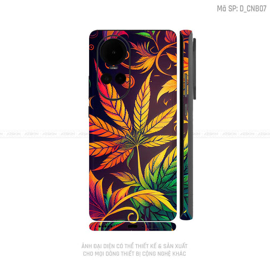 Dán Skin Điện Thoại OPPO Reno Series Hình Canabis | D_CNB07