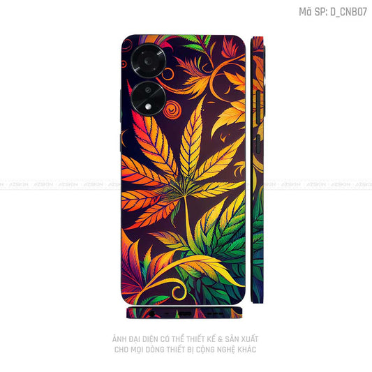 Miếng Dán Skin Điện Thoại OPPO A Series Hình Canabis | D_CNB07