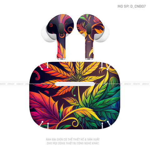 Dán Skin Tai Nghe Airpod 3 Hình Canabis | D_CNB07