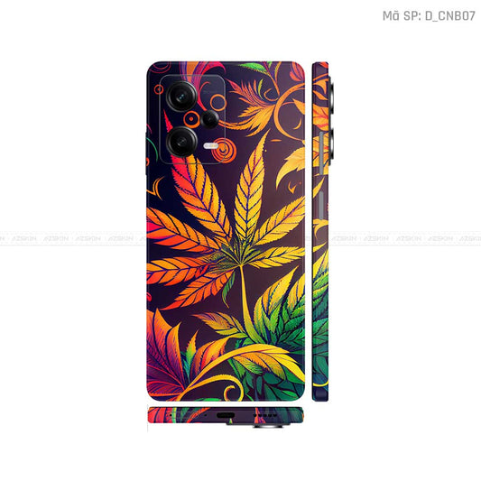 Dán Skin Xiaomi Redmi Note 12 Series Hình Canabis | D_CNB07