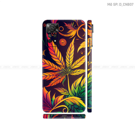 Dán Skin Xiaomi Redmi Note 11 Series Hình Canabis | D_CNB07