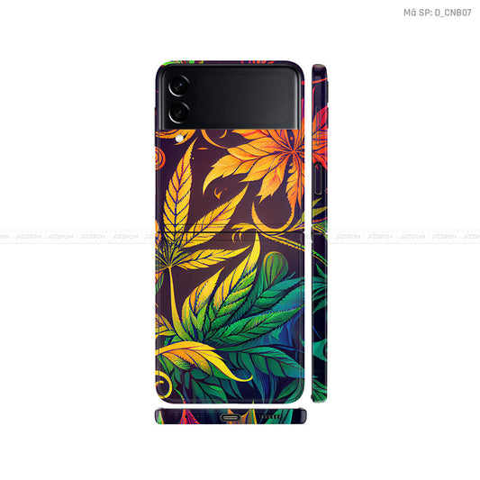 Dán Skin Galaxy Zflip3 Hình Canabis | D_CNB07