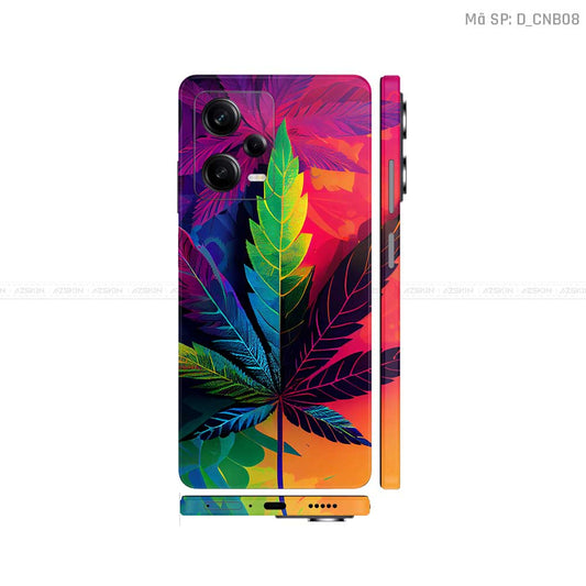 Dán Skin Xiaomi Redmi Note 12 Series Hình Canabis | D_CNB08