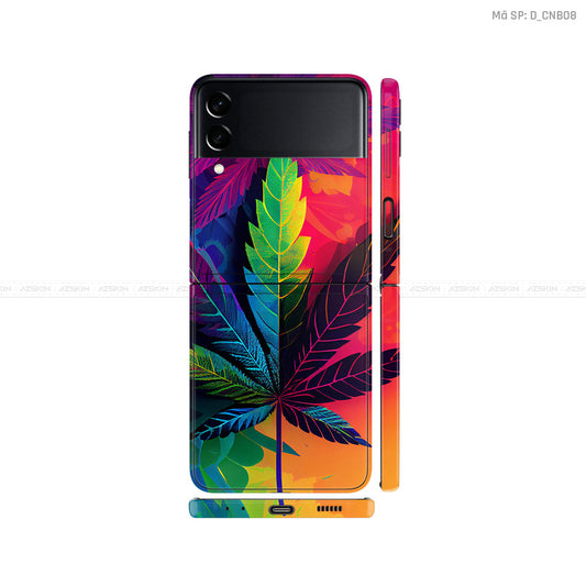 Dán Skin Galaxy Zflip4 Hình Canabis | D_CNB08