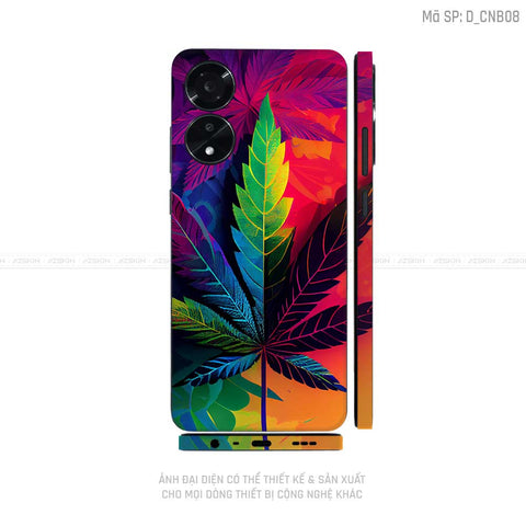 Miếng Dán Skin Điện Thoại OPPO A Series Hình Canabis | D_CNB08