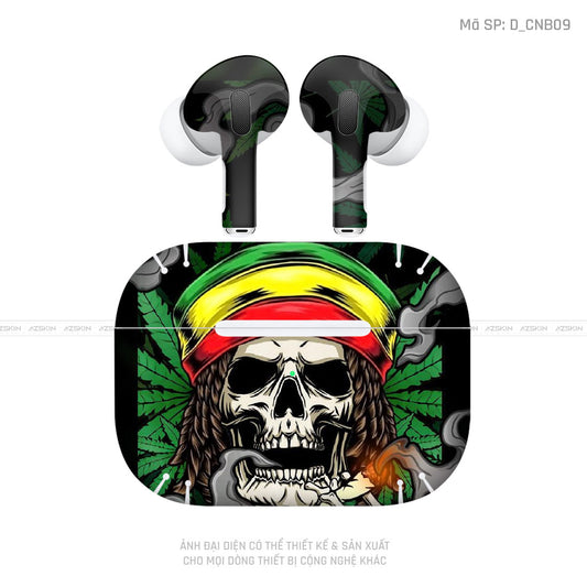 Dán Skin Tai Nghe Airpod 3 Hình Canabis | D_CNB09