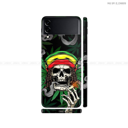 Dán Skin Galaxy Zflip4 Hình Canabis | D_CNB09