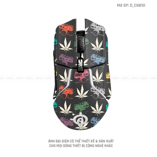 Skin Dán Chuột Steelseries Hình Canabis | D_CNB10