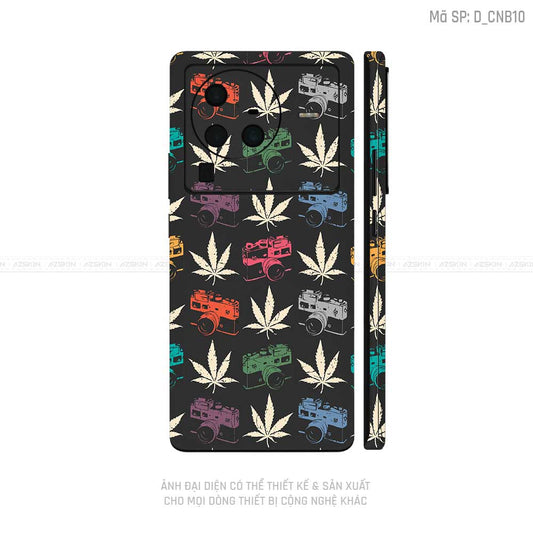 Dán Skin Vivo X Series Hình Canabis | D_CNB10
