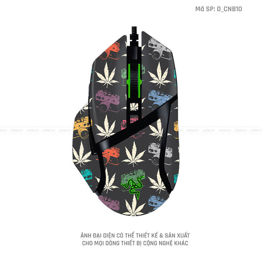 Skin Dán Chuột Razer Hình Canabis | D_CNB10
