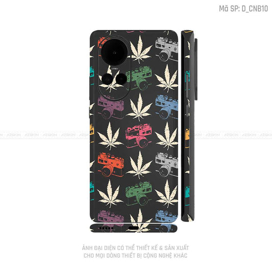 Dán Skin Điện Thoại OPPO Reno Series Hình Canabis | D_CNB10