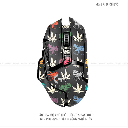 Skin Dán Chuột Logitech Hình Canabis | D_CNB10