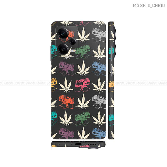 Dán Skin Xiaomi Redmi Note 12 Series Hình Canabis | D_CNB10