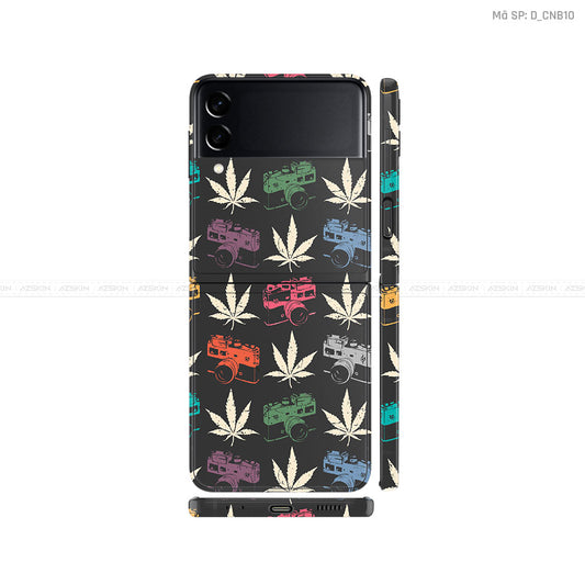 Dán Skin Galaxy Zflip3 Hình Canabis | D_CNB10