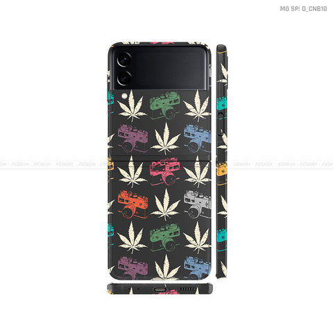 Dán Skin Galaxy Zflip3 Hình Canabis | D_CNB10