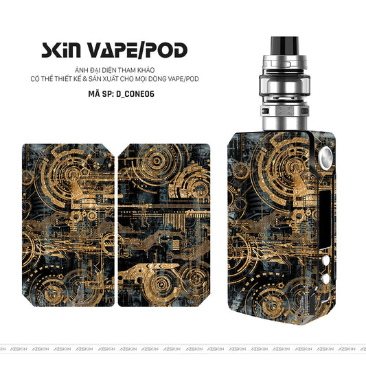 Dán Skin Vape Hình Cộng Nghệ | D_CONE06