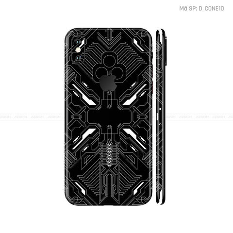 Dán Skin IPhone X Series Hình Công Nghệ | D_CONE10