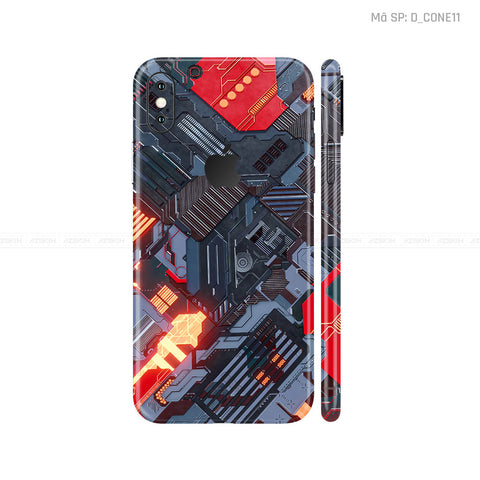 Dán Skin IPhone X Series Hình Công Nghệ | D_CONE11