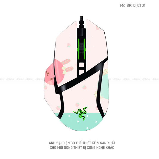 Skin Dán Chuột Razer Hình Dễ Thương | D_CT01