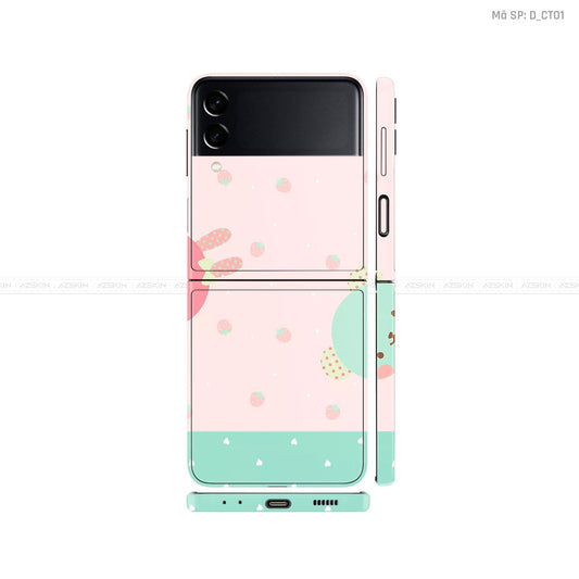 Dán Skin Galaxy Zflip3 Hình Dễ Thương | D_CT01
