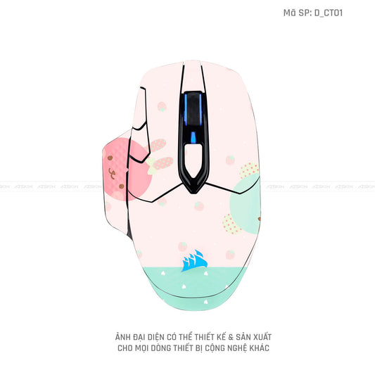 Skin Dán Chuột Corsair Hình Dễ Thương | D_CT01