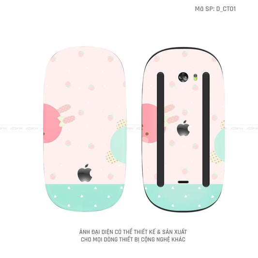 Skin Dán Chuột Apple Magic Mouse Hình Dễ Thương | D_CT01