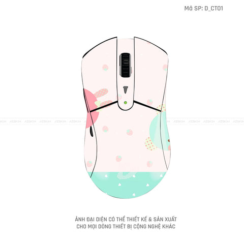 Skin Dán Chuột Dareu Hình Dễ Thương | D_CT01
