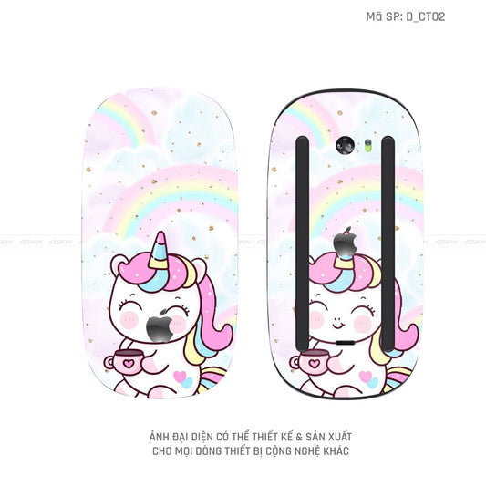 Skin Dán Chuột Apple Magic Mouse Hình Dễ Thương | D_CT02