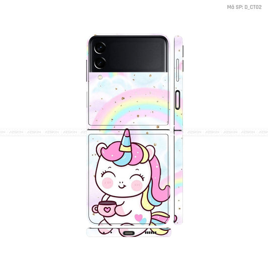 Dán Skin Galaxy Zflip3 Hình Dễ Thương | D_CT02