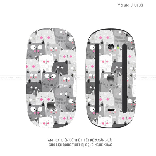 Skin Dán Chuột Apple Magic Mouse Hình Dễ Thương | D_CT03