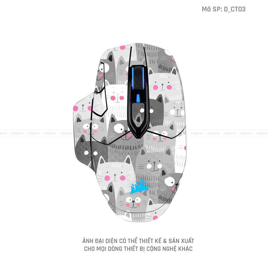Skin Dán Chuột Corsair Hình Dễ Thương | D_CT03