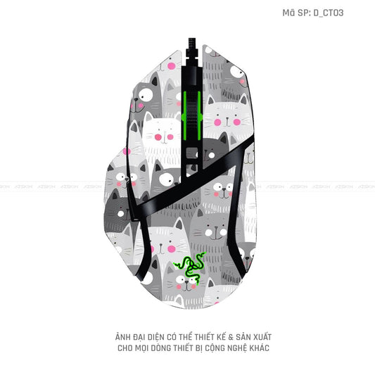 Skin Dán Chuột Razer Hình Dễ Thương | D_CT03