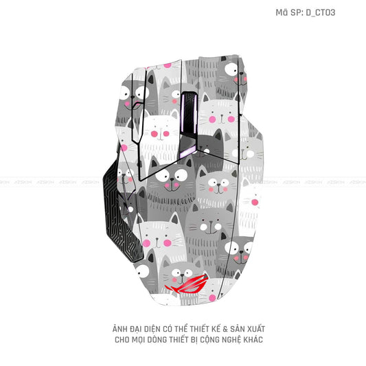 Skin Dán Chuột Asus Hình Dễ Thương | D_CT03