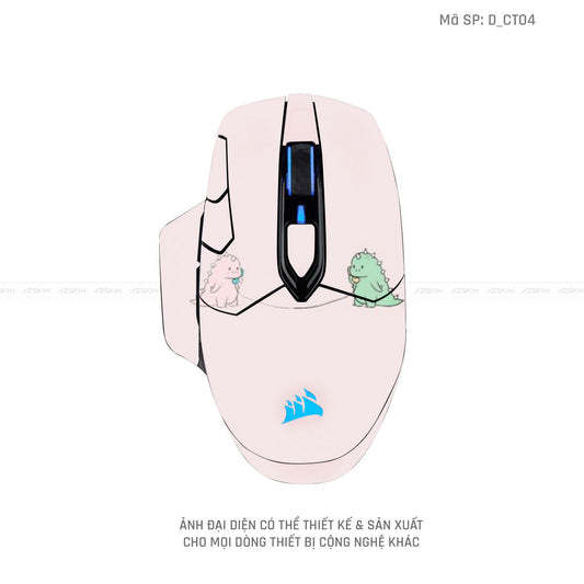 Skin Dán Chuột Corsair Hình Dễ Thương | D_CT04