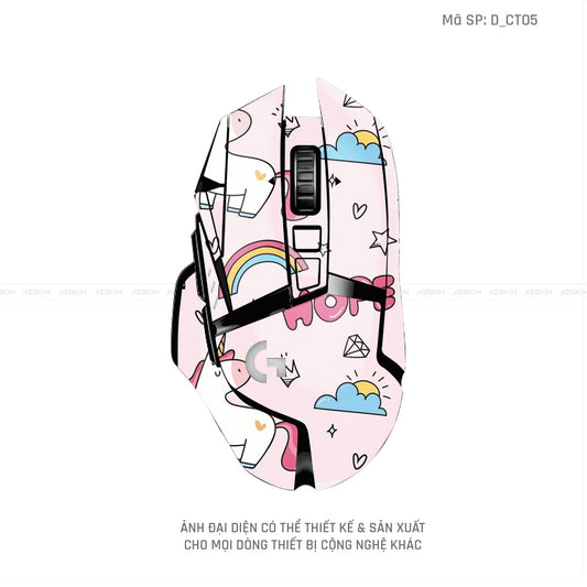 Skin Dán Chuột Logitech Hình Dễ Thương | D_CT05