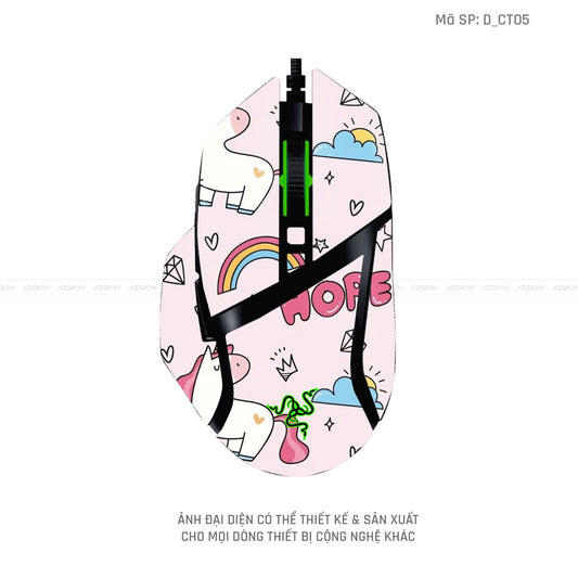 Skin Dán Chuột Razer Hình Dễ Thương | D_CT05