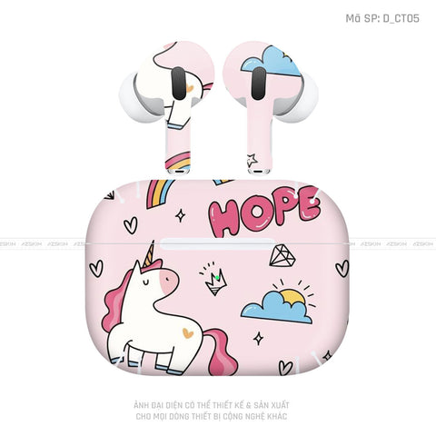 Dán Skin Airpod Pro/ Pro 2 Hình Dễ Thương | D_CT05